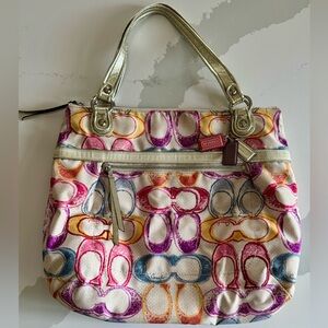 Vintage Coach Poppy Dream C Tote Bag Y2K